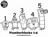 Numberblocks Kids T0 Kindergarten Blocks Colouring sketch template