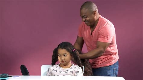 dads bring out daughters honesty while braiding hair