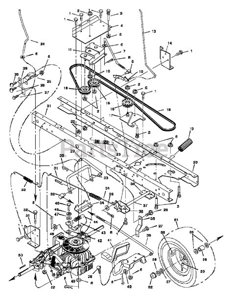 murray xa murray  lawn tractor  motion drive parts lookup  diagrams