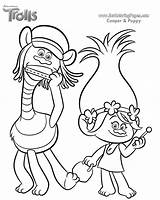 Coloring Trolls Getcoloringpages Dreamworks Pages sketch template