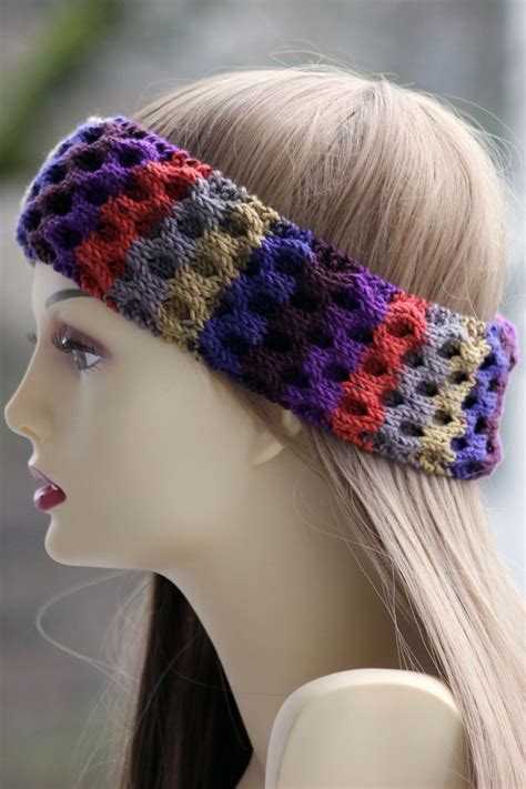 honeycomb headband knit headband pattern crochet headband pattern
