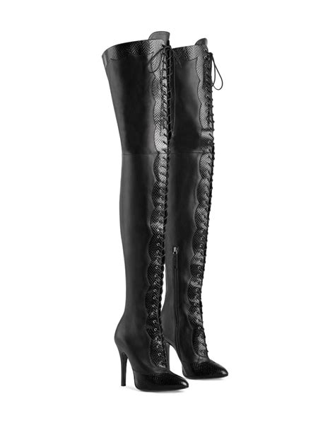gucci harriet leather thigh high boots farfetch