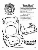 Coloring Seat Booster Pages Seats Colouring Car Saftey Sheet Kids Children Designlooter Carseat Gimme Boost 04kb 1275 Sheets Project sketch template