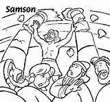 Samson Delilah sketch template