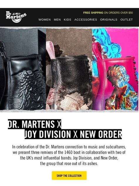 dr martens dr martens  joy division   order milled