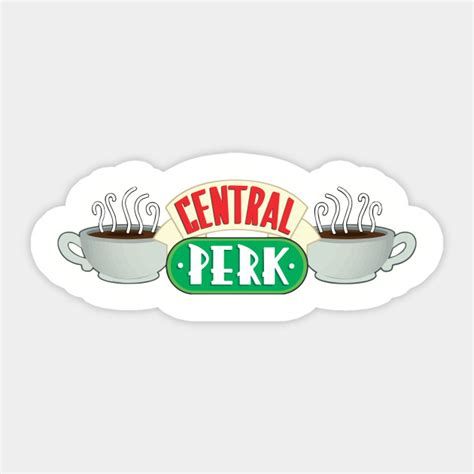 Central Perk Logo From Friends Central Perk Sticker
