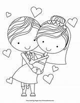 Coloring Married Primarygames Printable Pages Wedding Kids Activities Sheets Book Adult sketch template