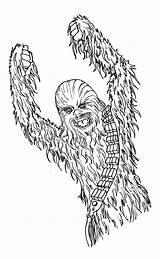 Chewbacca Angry Chewie Bestcoloringpagesforkids Picturethemagic sketch template