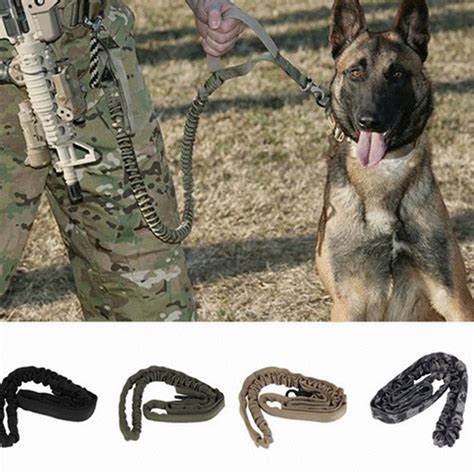 leger tactische hondenriem nylon bungee riemen huisdier militaire lood riem training running