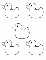 Duck Coloring Pages Kids Preschool Cartoon sketch template