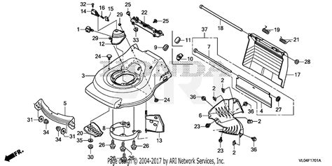 honda lawn mower engine parts diagram