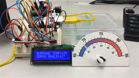 project analog thermometer rarduino