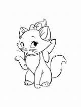 Marie Coloring Disney Pages Cat Printable sketch template