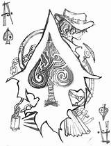 Ace Spades Drawing Jojostory Deviantart Tattoo Card Getdrawings Favourites Add Choose Board sketch template