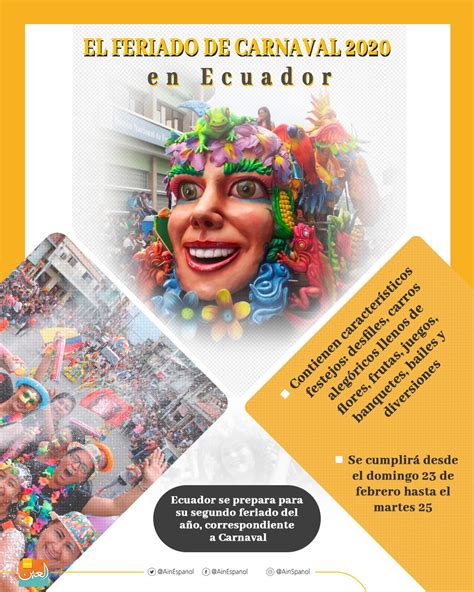 el feriado de carnaval  en ecuador