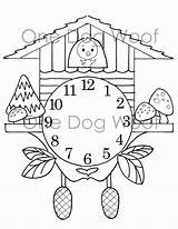 Clock Cuckoo Coloring Digital Create Own Print Drawing Printable Pages Grandfather Etsy Getdrawings Template Colouring Decoration Christmas Clocks Choose Board sketch template
