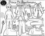 Paper Dolls Doll Boy Printable Prince Coloring Pages Thin Marisole Monday Color Clothes Personas Paperthinpersonas Gentleman Friends Print Click Marcus sketch template