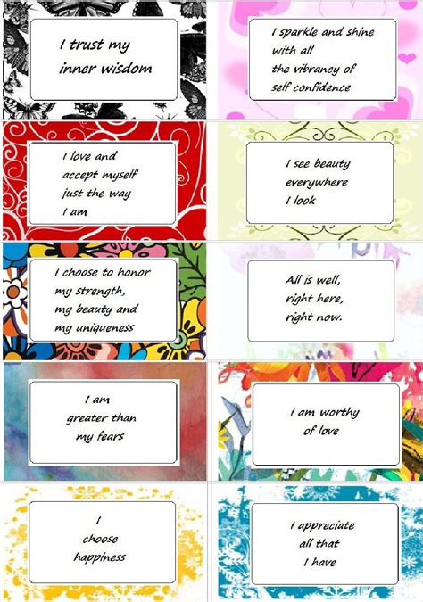 printable affirmations quotes quotesgram