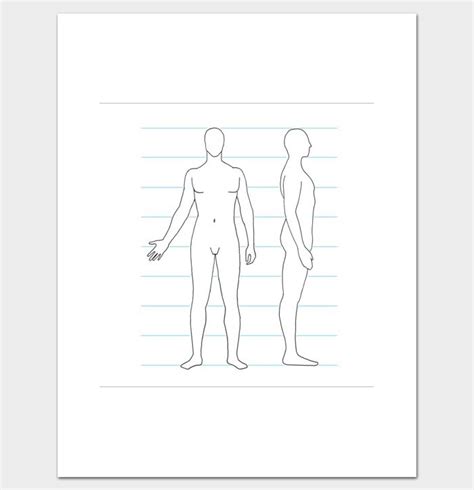 female body outline printable