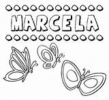 Marcela Nome Pintar Nomes Comenta Compartidos sketch template