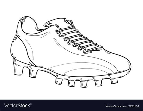 football boots sketch royalty  vector image