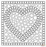 Mosaic Coloring Printable Heart Pages Patterns Roman Kids Para Printables Template Pattern Mosaico Books Mosaicos Imprimir Mosaics Colouring Sheets Coloriage sketch template