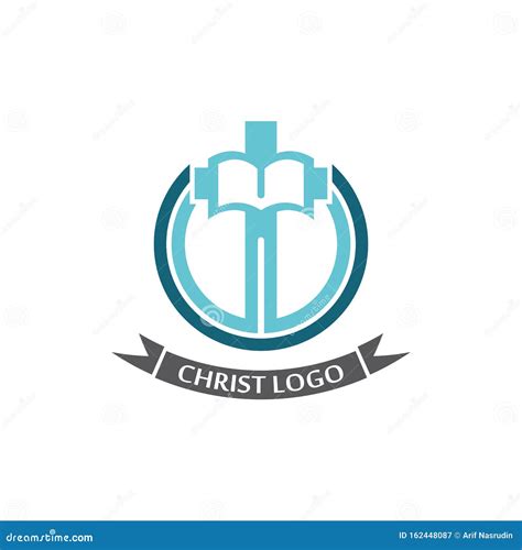 christ logo template design creative simple stock illustration illustration  messiah