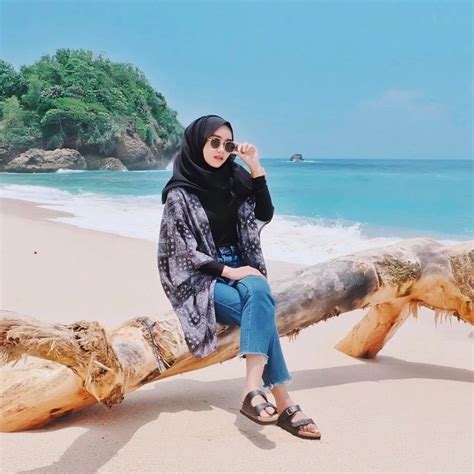 Ootd Hijab Baju Buat Ke Pantai 5 Style Hijab Untuk Ke Pantai Tetap