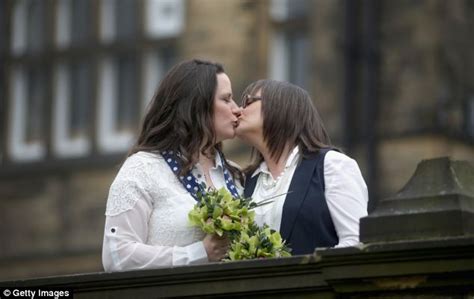 the first day same sex marriage is legal in britain daily mail online