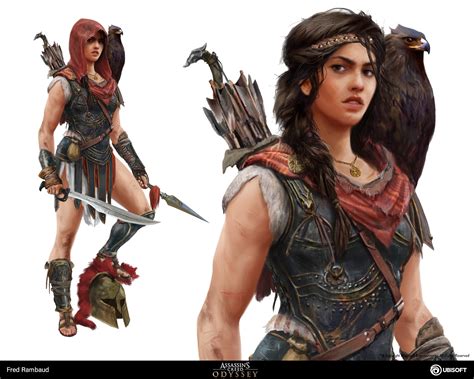 Kassandra Assassin S Creed Odyssey Concept Art By Fred Rambaud R