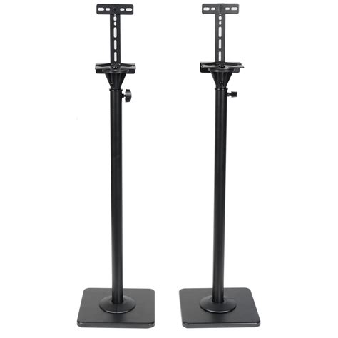 videosecu  pair height adjustable speaker stands mounts heavy duty floor stands surround