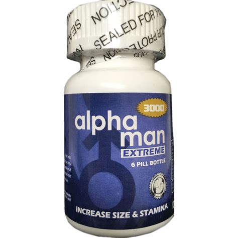 alpha man extreme male sexual performance enhancement pills bottle