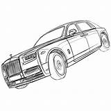 Rolls Royce Drawing Phantom Sketch Getdrawings sketch template