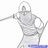 Drawing Chainmail Knight Paintingvalley sketch template