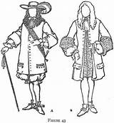 17th Coloring Clothing Pennsylvania Quakers Ausmalen Leute Kleider Colonies 1700s Cravat sketch template