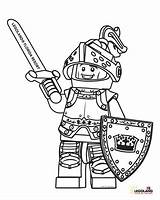 Lego Coloring Knight Sheet Legoland Kids Colors sketch template