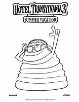 Transylvania Hotel Coloring Pages Vacation Summer Printable Blobby Print Kids Blob Fun Size Jell sketch template