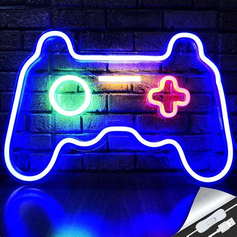 buy led game neon sign gamepad shape led sign light gamer gift  teen