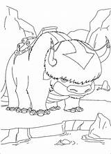 Avatar Appa Coloring Pages Categories sketch template