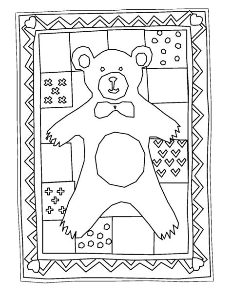 quilt block coloring pages  kids sketch coloring page