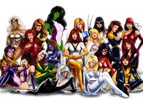 heroínas de marvel female superheroes and villains comics girls