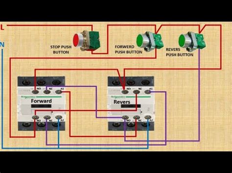 magnetic contactor interlock wiring diagram motor control circuit diagram electrical system