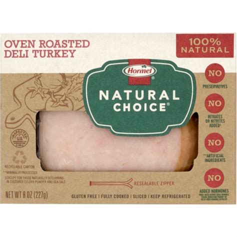 hormel natural choice oven roasted deli turkey lunch meat  oz