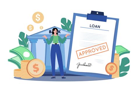 bank loan successfully illustration concept  white background  vector art  vecteezy