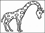 Giraffe Coloring Kids Pages Printable sketch template