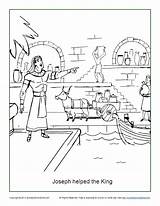 Joseph Coloring King Helped Activity God Time Pdf His People sketch template