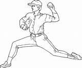 Baseball Coloring Pages Batter Getcolorings sketch template