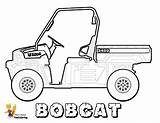 Bobcat Tractor Tractors Yescoloring sketch template