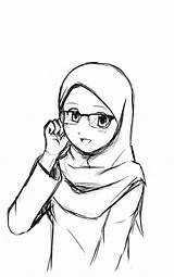 Muslim Drawing sketch template