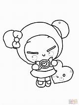 Pucca Coloring Pages Dummy Sucking Drawing Cartoon Super Online Library Clipart Getdrawings Popular Printable sketch template